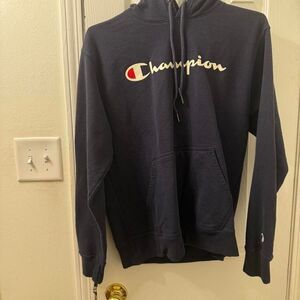 Champion Men's Navy Hoodie
